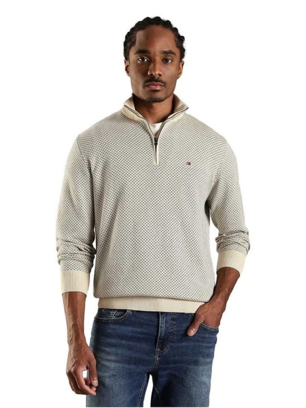 Tommy Hillfiger Birdseye Knit Quarter Zip